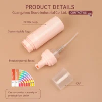 Luxury Pink Skincare Bottle Set for Cosmetic